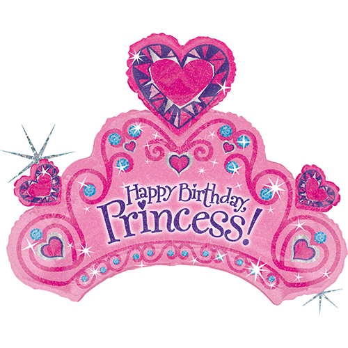 [G85589H-P] Happy Birthday Tiara 34" - Grabo