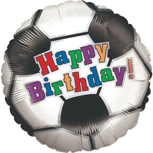[G86280-P] Soccer Ball Birthday 18" - Grabo