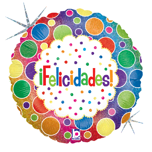 [G86870H-P] Felicidades Bolas 18" - Grabo - FDS