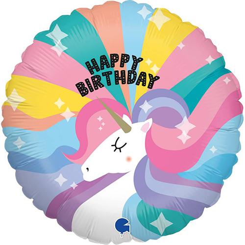 [GG69000] Birthday Unicorn 9" Vrac - Grabo