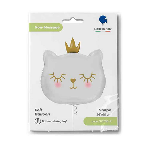 [GG72096-P] Cat Princess White 26" - Grabo