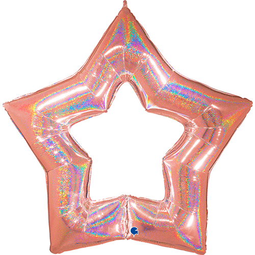 [GG75683GHRG] 48" Linky Étoile Glitter Rose Gold Vrac - Grabo