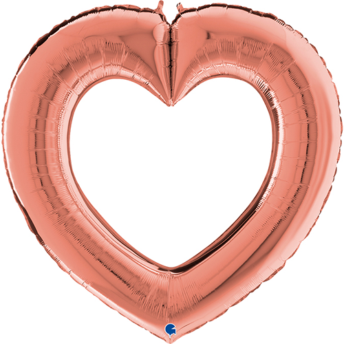 [GG75723RG-P] 41" Linky Heart Rose Gold - Grabo - FDS