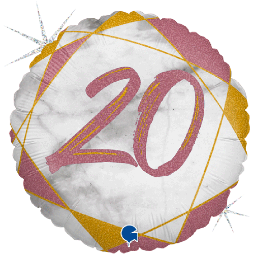 [GG78082GHRG-P] Marble Mate 20 Rose Gold 18" - Grabo