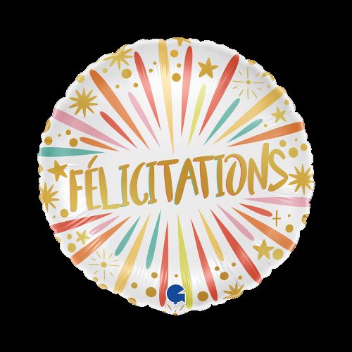 [GG78164-P-FR] Felicitations 18" - Grabo