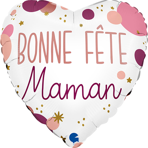 [GG78216-P] 1 Alu Bonne Fete Maman 18" - Grabo FDS