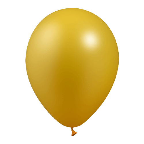 [HG112-10M94] 10 Ballons 12" Metal Or - Balloonia