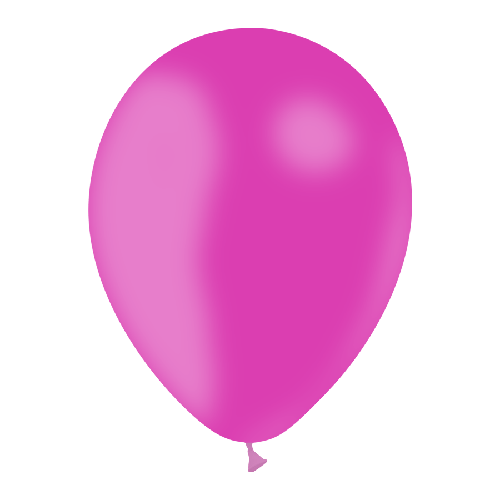 [HG112-10P30] 10 Ballons  Fuchsia 12" Standard - Balloonia
