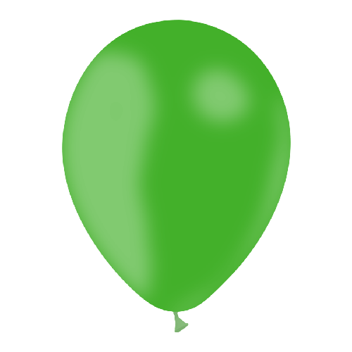 [HG112-10P38] 10 Ballons  Vert 12" Standard - Balloonia