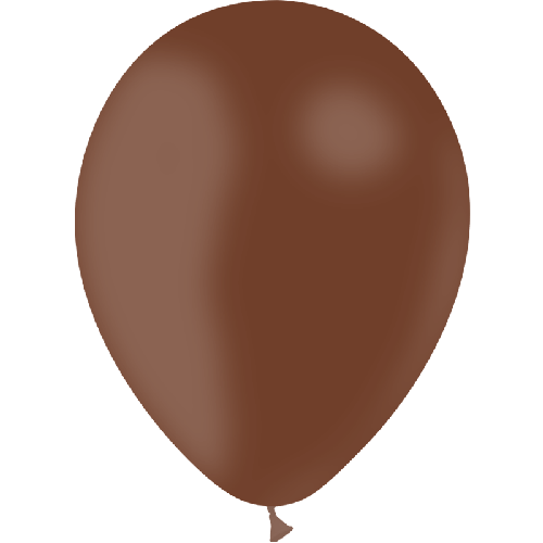 [HG112-10P40] 10 Ballons  Chocolat 12" Standard - Balloonia