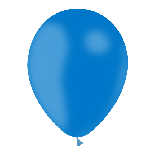 [HG112P34] 100 Ballons 12" Standard Bleu Roi - Balloonia