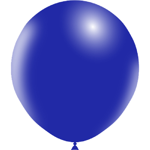 [HG118-25P35] 25 Ballons 18" Standard Bleu Marine - Balloonia