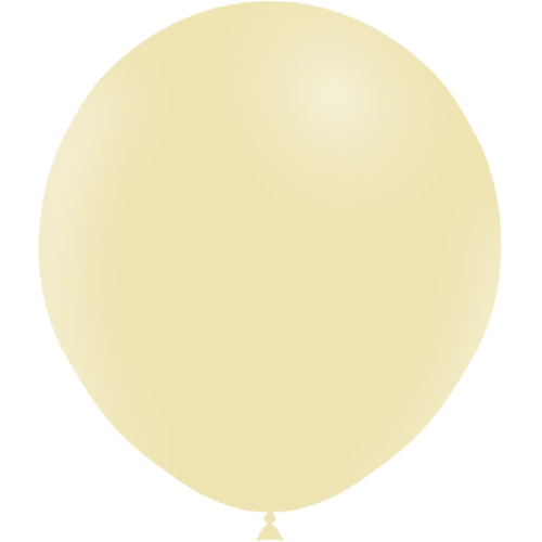 [HG118-25T04] 25 Ballons 18" Pastel Matte Jaune - Balloonia