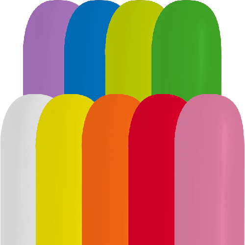 [HG160] 100 Ballons À Modeler 160 Assortis - Balloonia