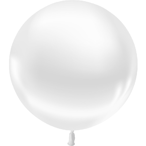 [HG2-M96] 1 Latex Metal Blanc Vrac - Balloonia