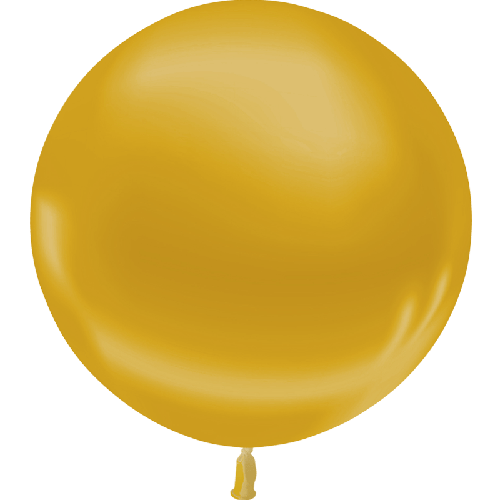 [HG3-M94-FR] 1 Latex Metal Or 3' (90Cm) Vrac - Balloonia