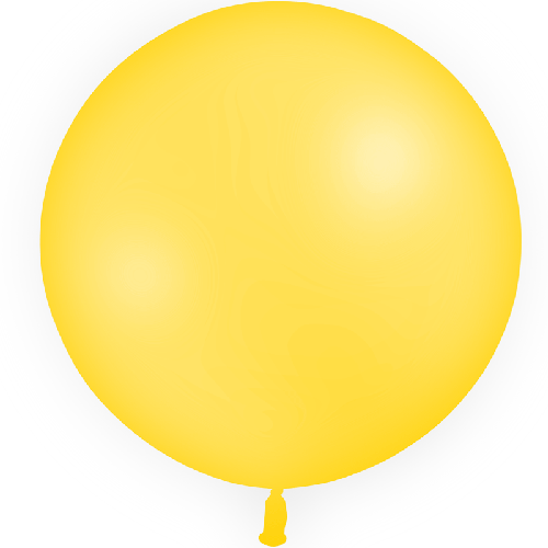 [HG3-P23-FR] 1 Latex  Standard Jaune D'or 3' (90cm) Vrac - Balloonia