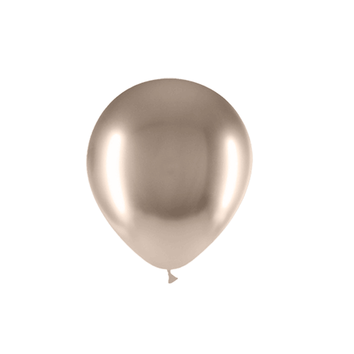 [HG45B08] 100 Ballons Brillant 5" Beige - Balloonia