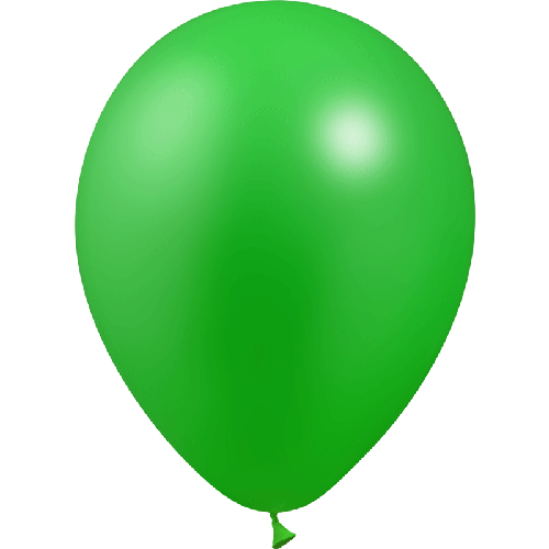 [HG45M-25M91] 25 Ballons Vert 5" Metal - Balloonia