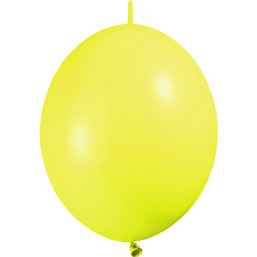 [HG6LP22] 100 Ballons Deco Link 6" Standard Jaune - Balloonia