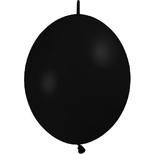 [HG6LP41] 100 Ballons Deco Link 6" Standard Noir - Balloonia