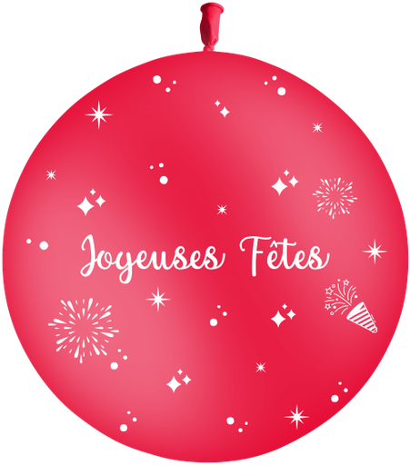 [T3-07P25] Géant Joyeuses Fêtes Rouge M25 Sens Air