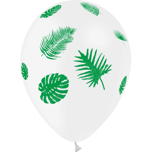 [U40071P20] 8 Ballons Hg95 Feuillage Tropical – Balloonia