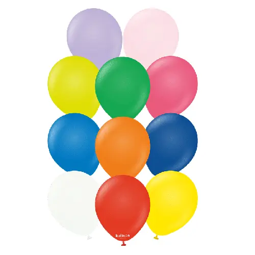 [11223119] 12" Standard Ballon Assorted 100ct - Kalisan