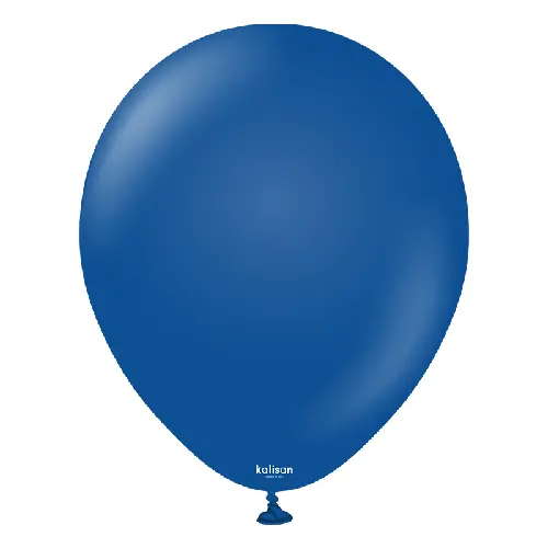 [11223191] 12" Standard Ballon Dark Blue 100ct - Kalisan