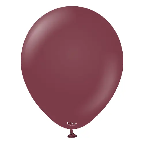 [11223401] 12" Standard Burgundy 100ct - Kalisan