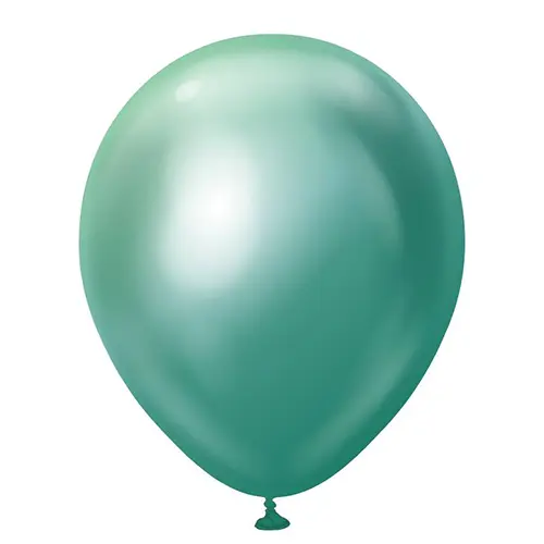 [11250062] 12" Mirror Balloons Green 50ct - Kalisan