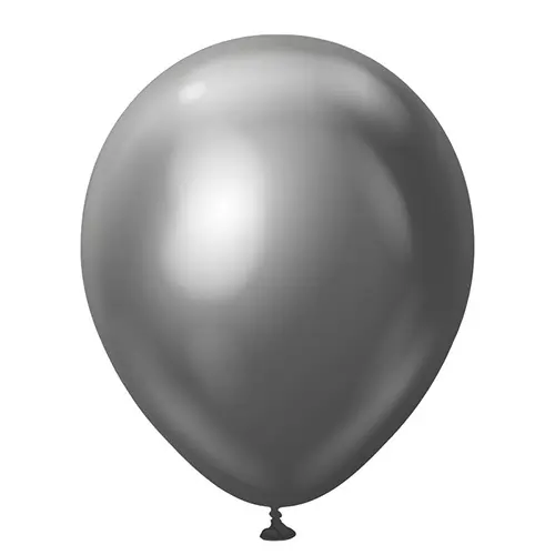[11250092] 12" Mirror Balloons Space Grey 50ct - Kalisan
