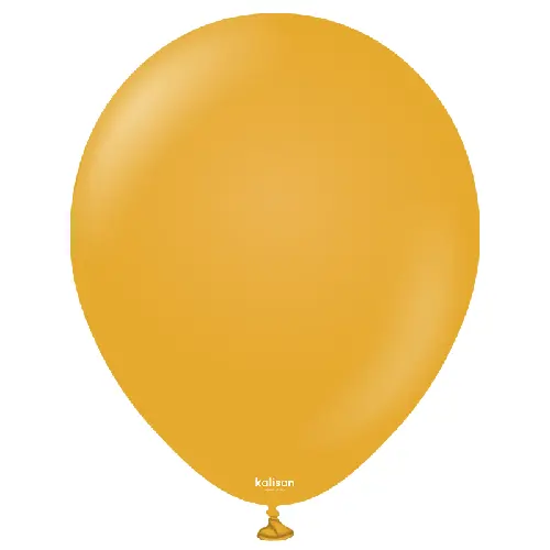[11280021] 12" Retro Ballon mustard 100ct - Kalisan