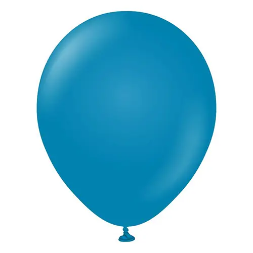 [11280031] 12" retro deep blue 100ct - Kalisan