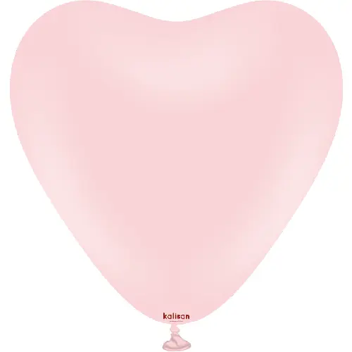 [11330023] 12" Heart Macaron pink 25ct - Kalisan