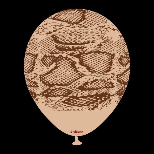 [21257043-FR] 12"  Desert Sand Imprimé Safari Snake 25 Bal- Kalisan