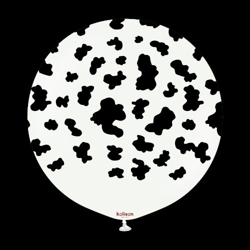 [22454797-FR] 24" Blanc Imprimé Vaches 1 Bal - Kalisan