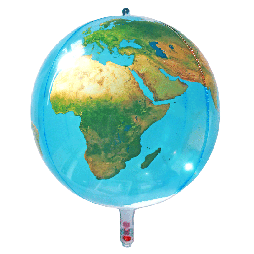 [B2265-22] Orbz 22" Clear Earth
