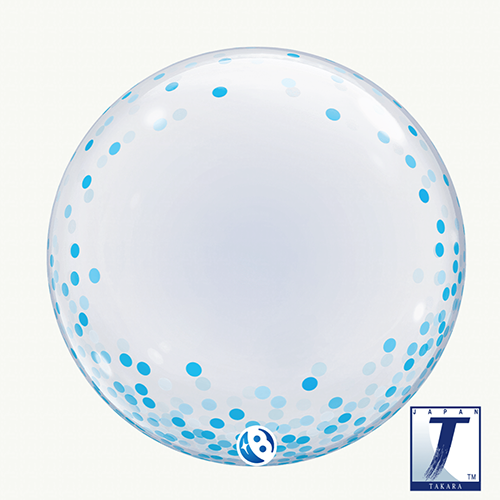 [TK00048] Bubble Deco Blue Confetti Dots 24" - Takarakosan