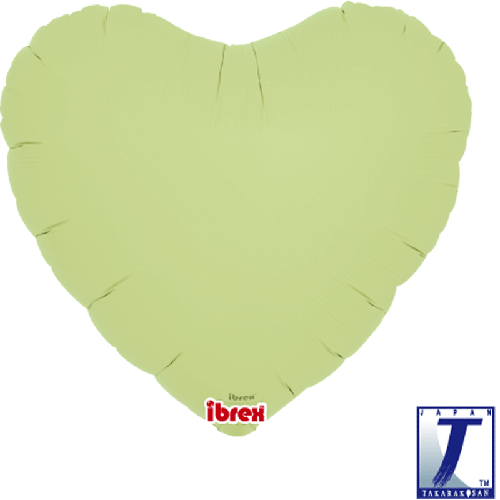 [TK0201211222] 14" Coeur Pastel Vert