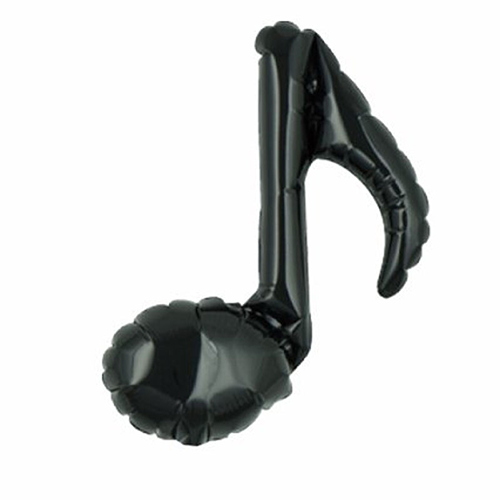[TK0201910557] Note De Musique Simple Noir Sans Valve 9" Alu - TakaraKosan