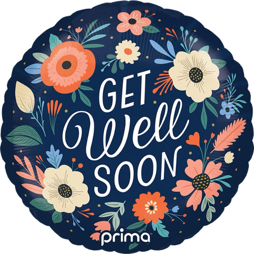 [PF-0062-18] 1 Alu 18" Get Well Soon Floral - Prima