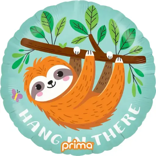 [PF-0063-18-FR] 1 Alu 18" Hang In There Sloth - Prima