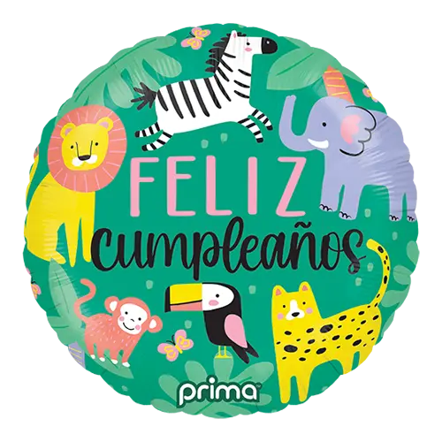 [PF-FCJG-18] 1 alu 18" Feliz Cumpleaños Selva - Prima