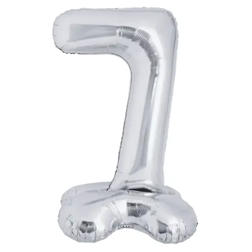[PF-SVST7-40] 1 alu 40" Silver Standing Number '7' - Prima