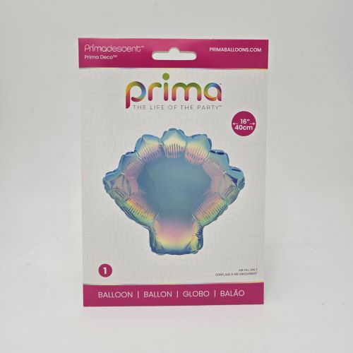 [PD-0107-16] 1 Ballon ALU Shell Primadescent bleu 16" - Prima