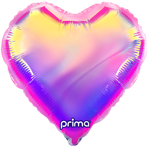 [PD-0112-28] 1 Ballon ALU Coeur Primadescent rose 28" - Prima