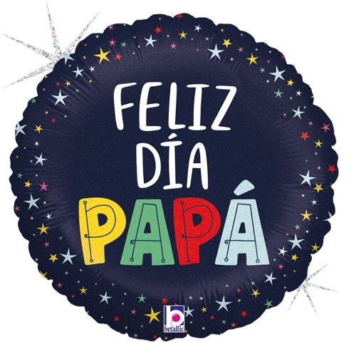 [G26276GH-P] 18" Estrellas de Colores del dia Padre - Grabo