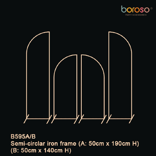 [B595] Structure Demi-Porte Gold 140cm et 190cm – Borosino  - FDS