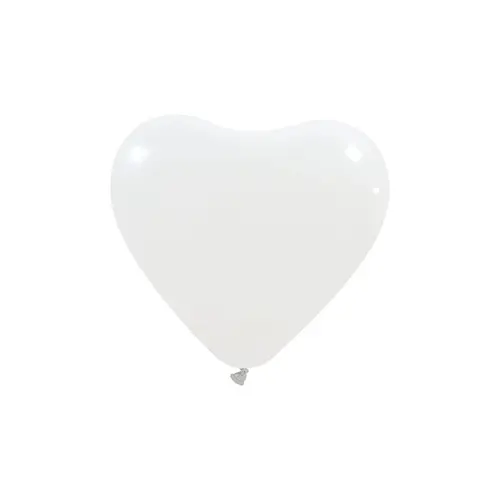 [GPF/11.M.54] 100 bal 6" Coeur Métal Blanc - Cattex
